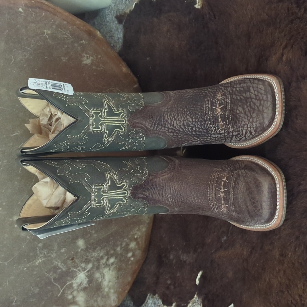 TIN HAUL men's "Take No Bull" square toe cowboy boot sz 8.5D 🔥new in box🔥 - Picture 10 of 16